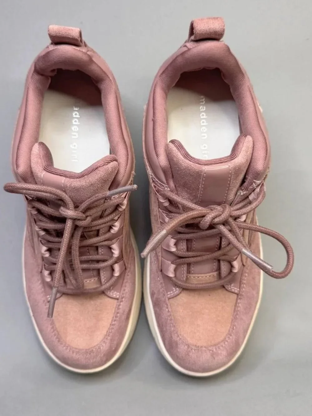 Madden Girl Pink Platform Sneakers Size 7,5